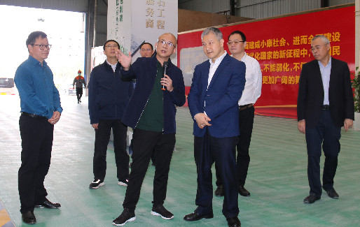 广西壮族自治区副主席周展业到利升石业调研指导工作